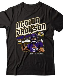Lamar Jackson's Action Jackson t shirt
