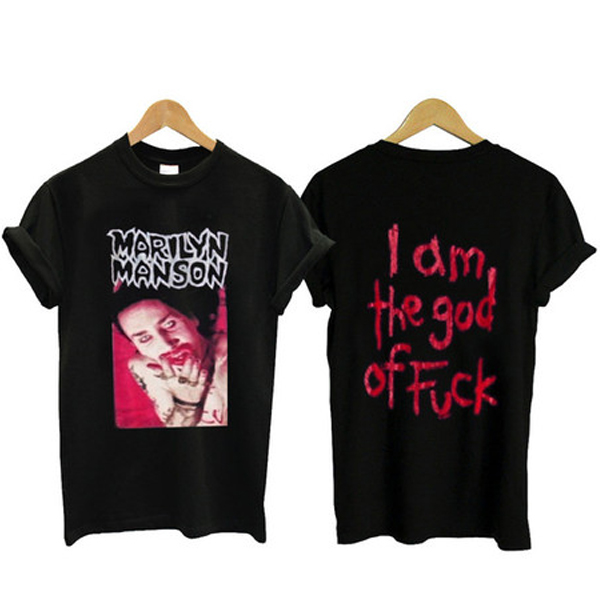 Marilyn Manson I am The God of Fuck t shirt