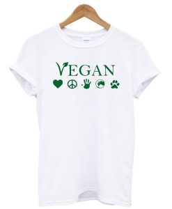 Vegan Vegetarian White t shirt