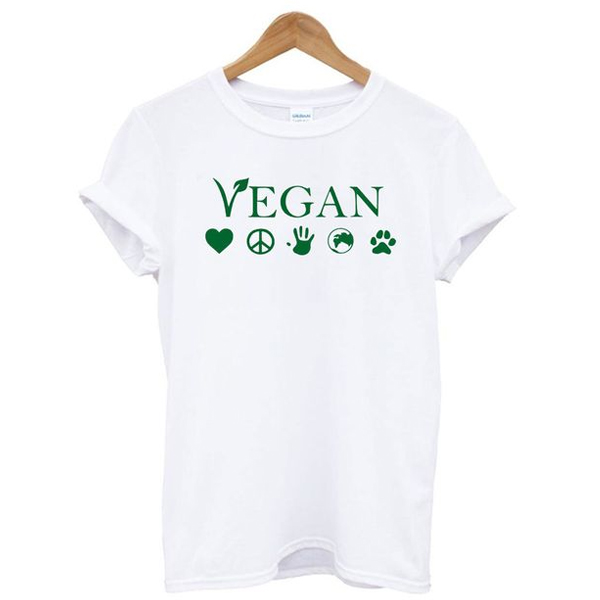 Vegan Vegetarian White t shirt