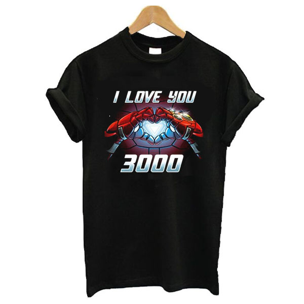 endgame shirt robert downey I love you 3000 tony t shirt