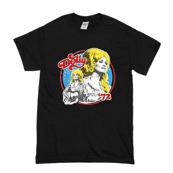 Dolly Parton '72 black t shirt