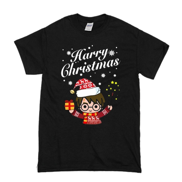 Harry Potter chibi happy christmas t shirt