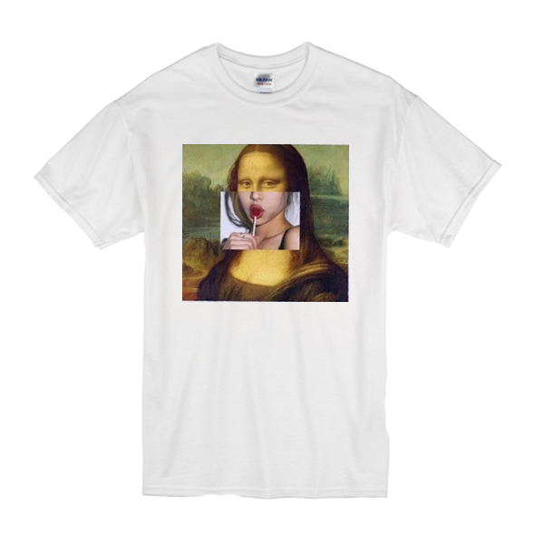 Mona Lisa Lolipop t shirt