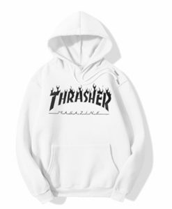 Thrasher Magazine White hoodie