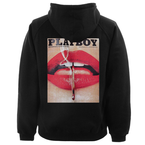 Playboy X Missguided Magazine hoodie back