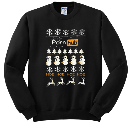 Porn Hub Snowman sweatshirt