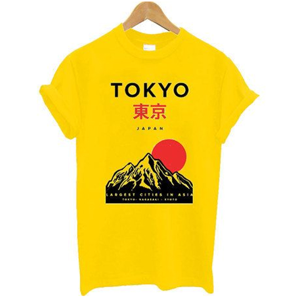 Tokyo Japan Mountain Fuji t shirt - teehonesty