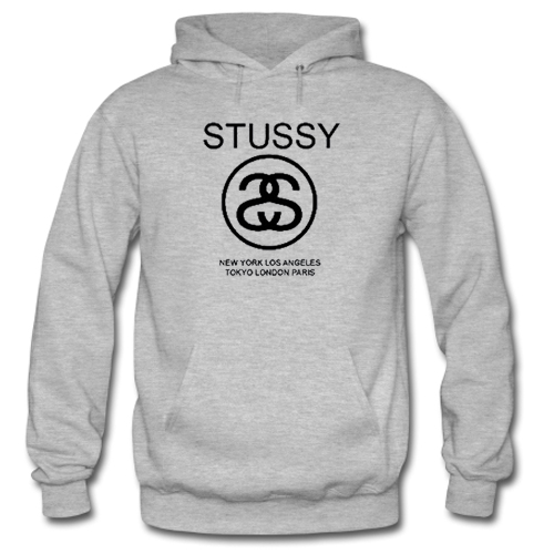 stussy logos hoodie