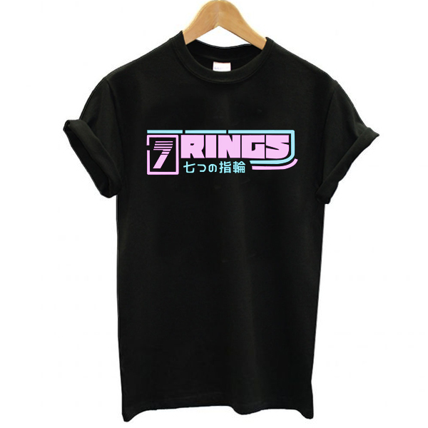 Ariana Grande 7 Rings Logo t shirt