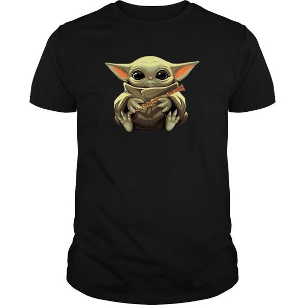 Baby Yoda Hug Clarinet t shirt