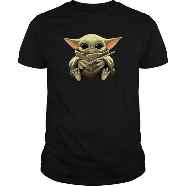 Baby Yoda Hug Flute t shirt