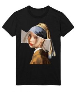 Billie Eilish Girl with a Pearl Earring t shirt