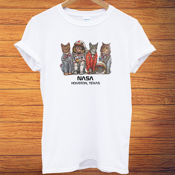 Cat Space Nasa t shirt