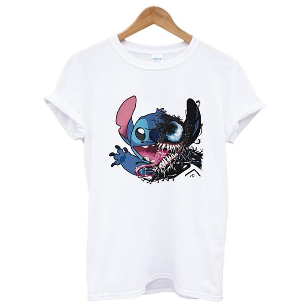 Disney Stitch vs Venom t shirt - teehonesty