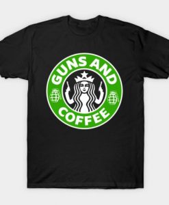 Guns and Coffee t shirt