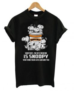 Happy Pills Sometimes the Best Medicine is Snoopy t shirt