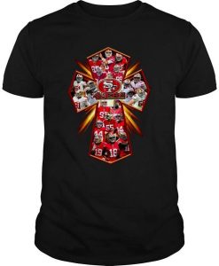 San Francisco 49ers Cross Player t shirt