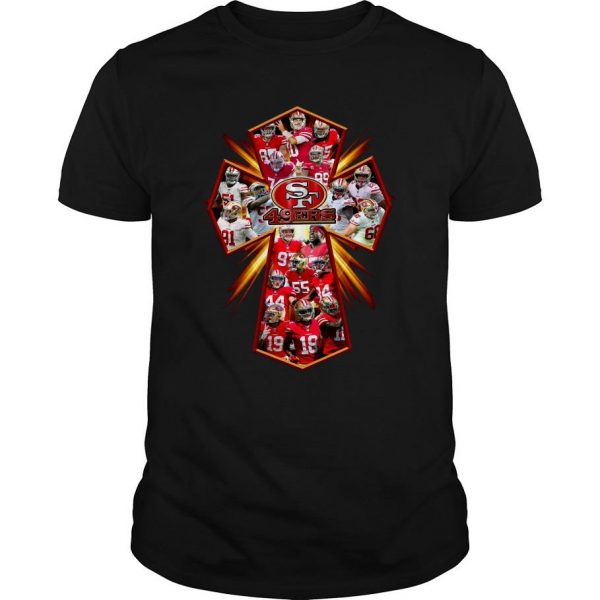 San Francisco 49ers Cross Player t shirt