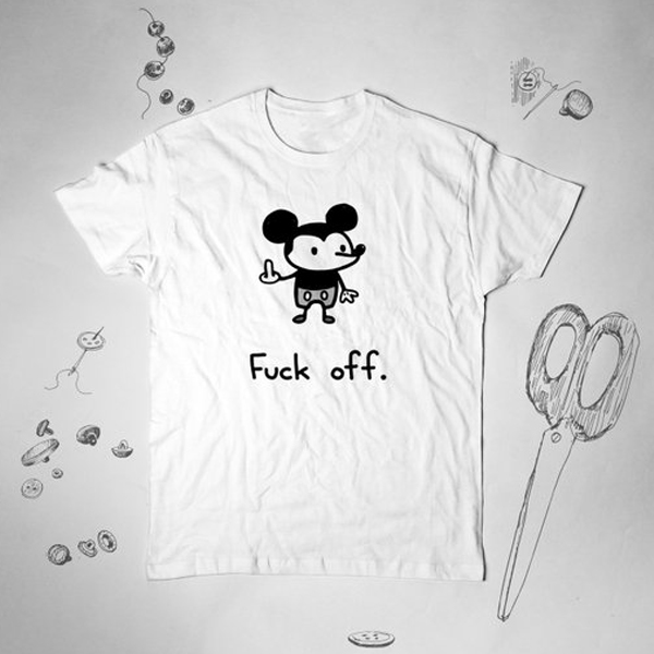 Fuck Off Disney Mickey Mouse t shirt