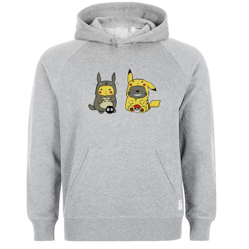 Funny Totoro Pikachu hoodie