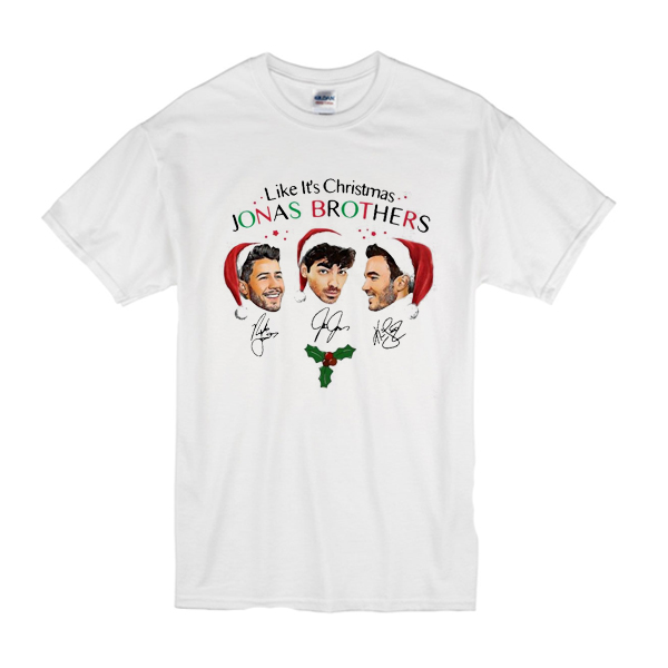 Like It's Christmas Jonas Brothers White t shirt