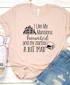 Haunted Mansion ,Mad Hatter ,Alice, Disney t shirt