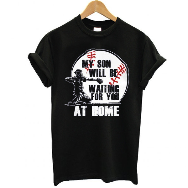 Catcher waiting at home t shirt