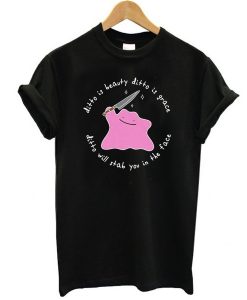 Ditto Holding Knife Pokemon t shirt