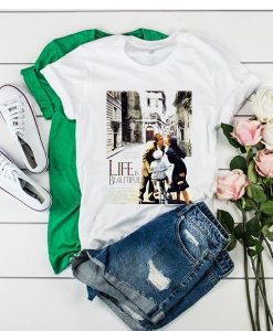 Movie Classic Cult Print Gif La Vita e Bella Gift Print Clothes Comedy War,LIFE is BEAUTIFUL t shirt