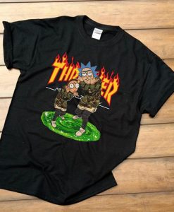 Rick and Morty Thrasher t shirt