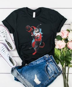 DC Comics Jenny Park Harley Cat Hot Topic Exclusive t shirt