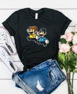 Enterprise Duo is a Super Mario Bros and Star Trek t shirt