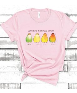 Lovebird Ripeness Chart t shirt