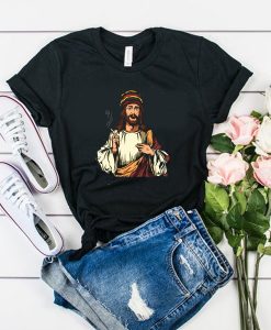 Pot Smoking Jesus t shirt