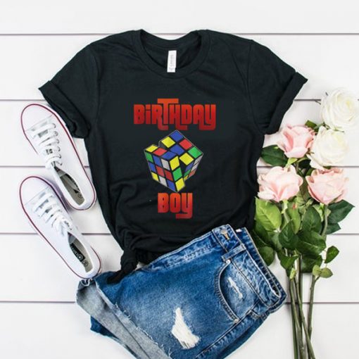 Rubik Cube Birthday Boy t shirt