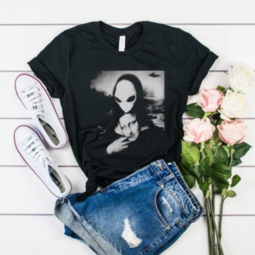 alien monalisa t shirt