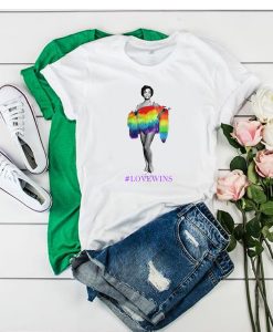 Eartha Kitt LOVEWINS t shirt