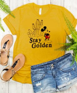 Stay Golden Mickey Mouse Casual t shirt