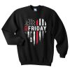 Thin Red Friday USA Line Design sweatshirt