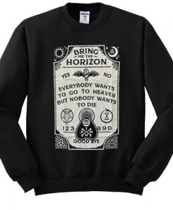 bring me the horizon spirit board sweatshirt