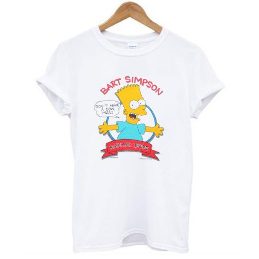 bart simpson radical dude t shirt