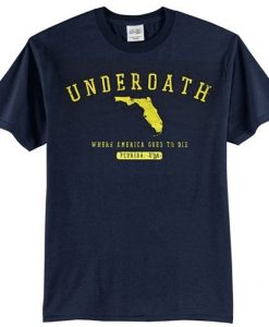 underoath florida where america goes t shirt