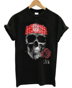 GNR Skull Rose t shirt