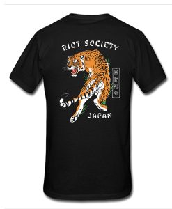 Riot Society Riot Society Tiger Japan t shirt back