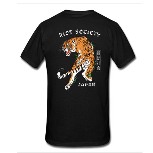 Riot Society Riot Society Tiger Japan t shirt back