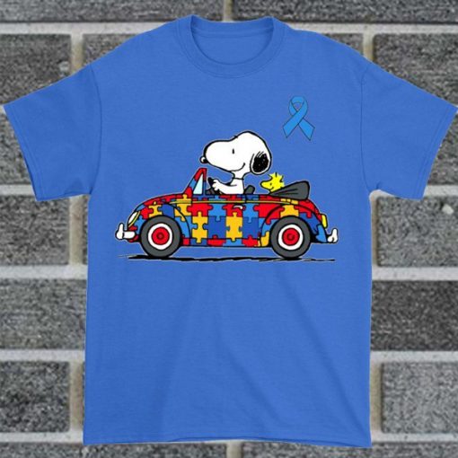 Snoopy Autism Awareness t shirt