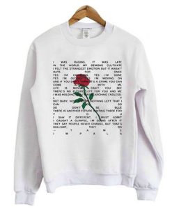 Tame Impala Yes I’m Changing Lyrics sweatshirt