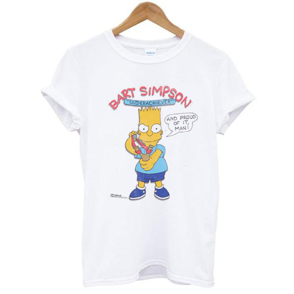 Vintage Bart Simpson Underachiever t shirt - teehonesty
