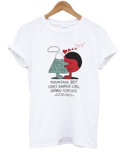 mountain boy loves sunrise girl japan forever t shirt